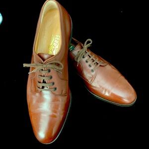 SALVATORE FERRAGAMO Leather Oxfords Chocolate Brown